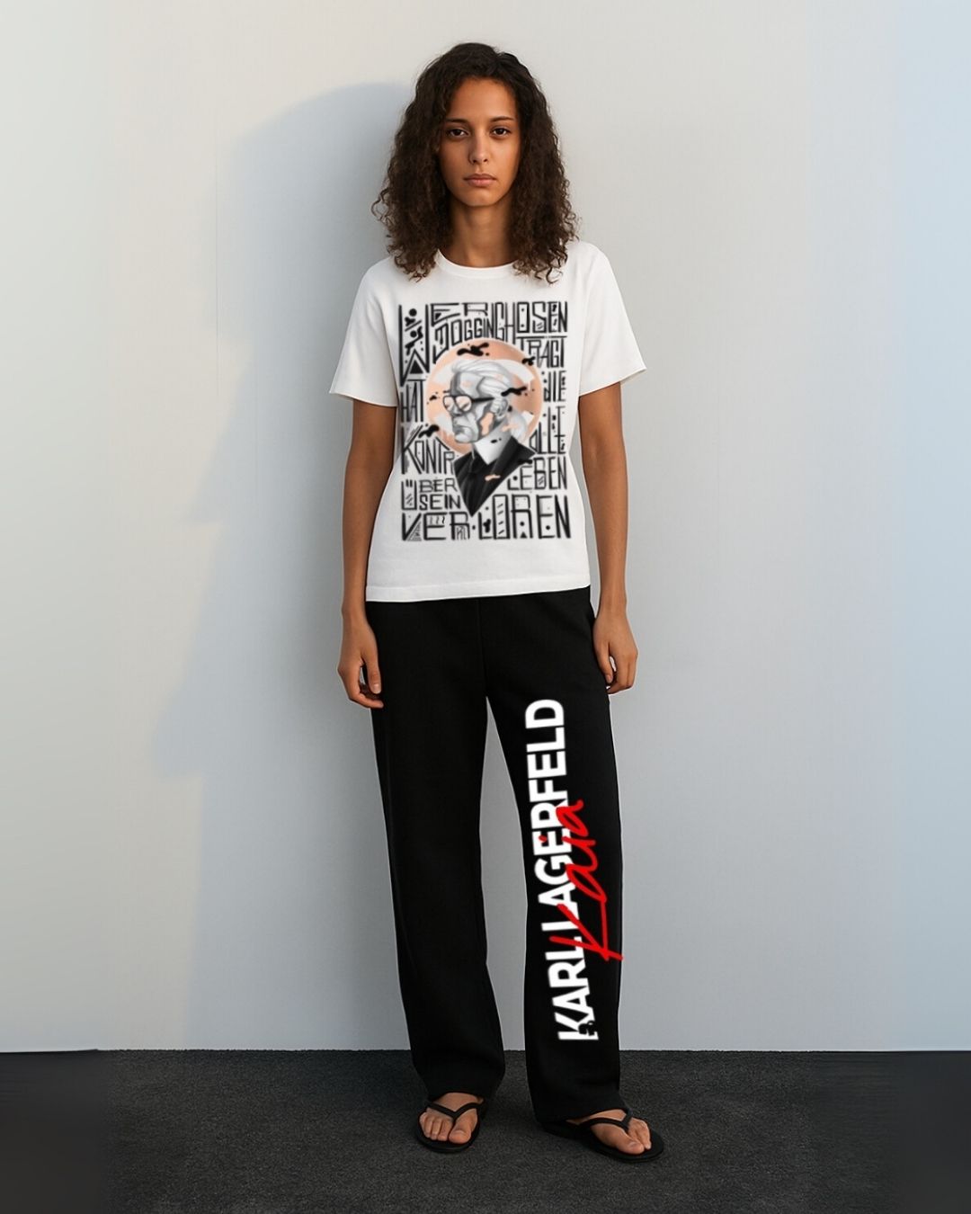 WOMEN'S KARL CORDS (WHITE & BLACK)