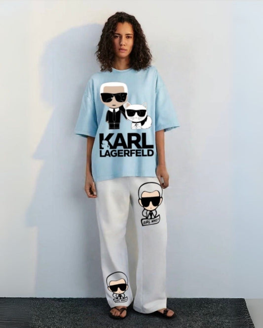 WOMEN'S KARL WHO  CORDS (BLUE AND WHITE)