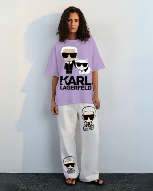 WOMEN'S KARL WHO  CORDS (PURPLE AND WHITE)