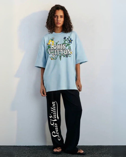 WOMEN'S  LV BLOSSOM CORDS (BLUE AND BLACK)