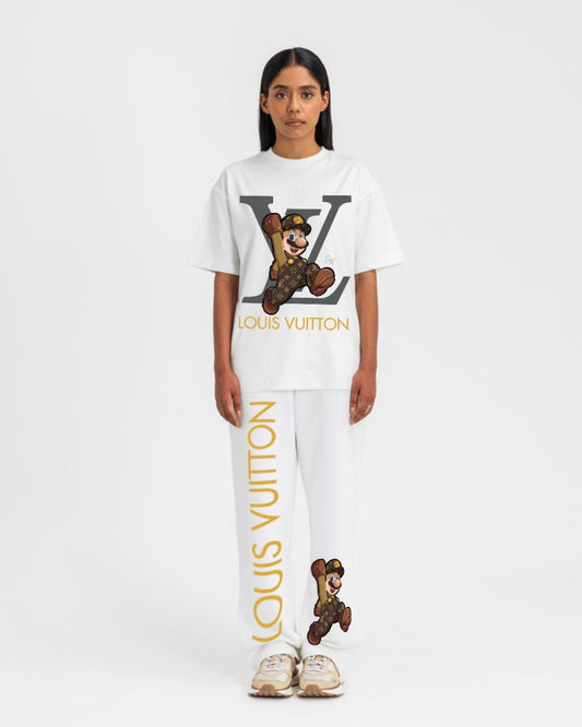 WOMEN'S  LV MARIO CORDS WHITE AND WHITE