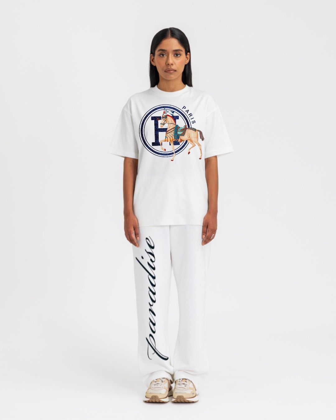 WOMEN'S  PARIS HORSE CORDS (WHITE AND WHITE)