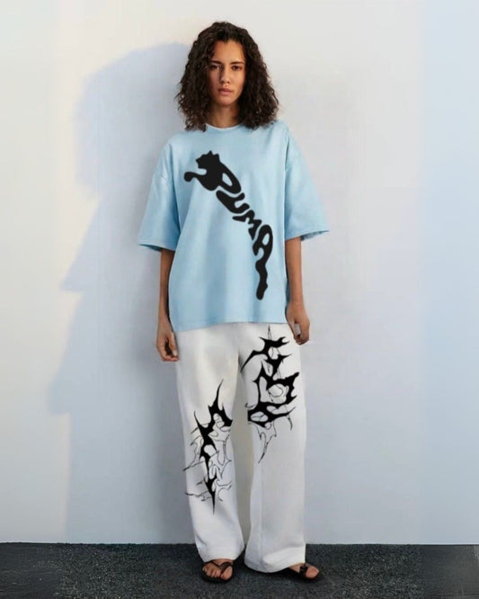 WOMEN'S PUMA SHOCKWAVE CORDS (BLUE AND WHITE)