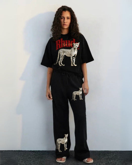 WOMEN'S RHUDE LEO CORDS (BLACK AND BLACK)