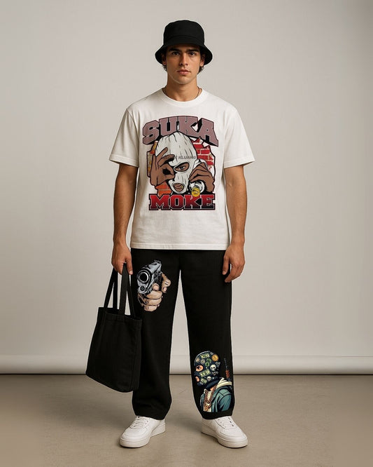 MEN'S SUKA CORDS (WHITE AND BLACK)