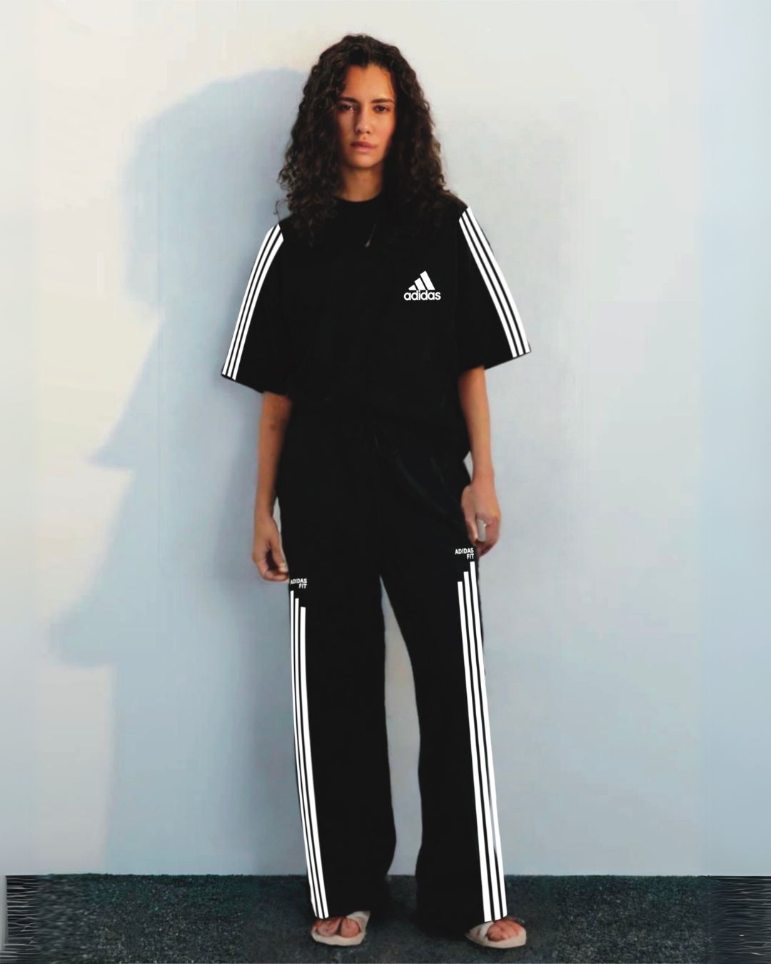 WOMEN ADDIDAS EDITION T- SHIRT BLACK(*)