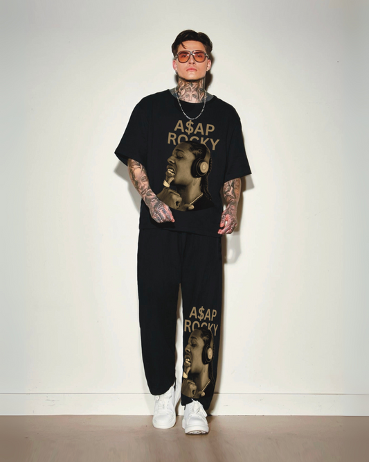 MEN'S ASAP ROCKY  CORDSET (BLACK AND BLACK)