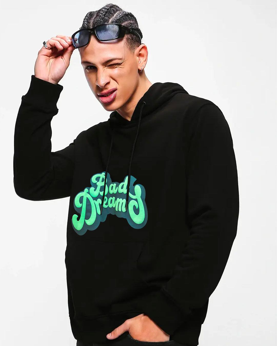 Men's Oversized Hoodie Baggy Edition: Cozy Comfort with Bad Dreams Design