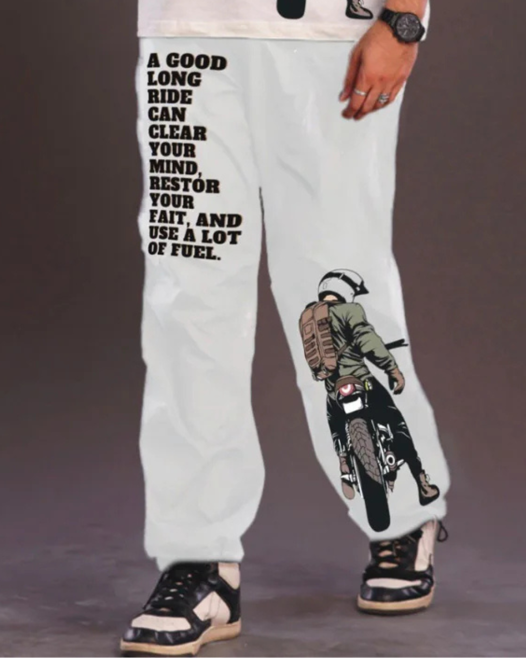 BIKE LOVER WHITE PANT(*)