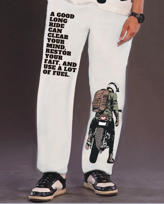BIKE LOVER WHITE PANT(*)