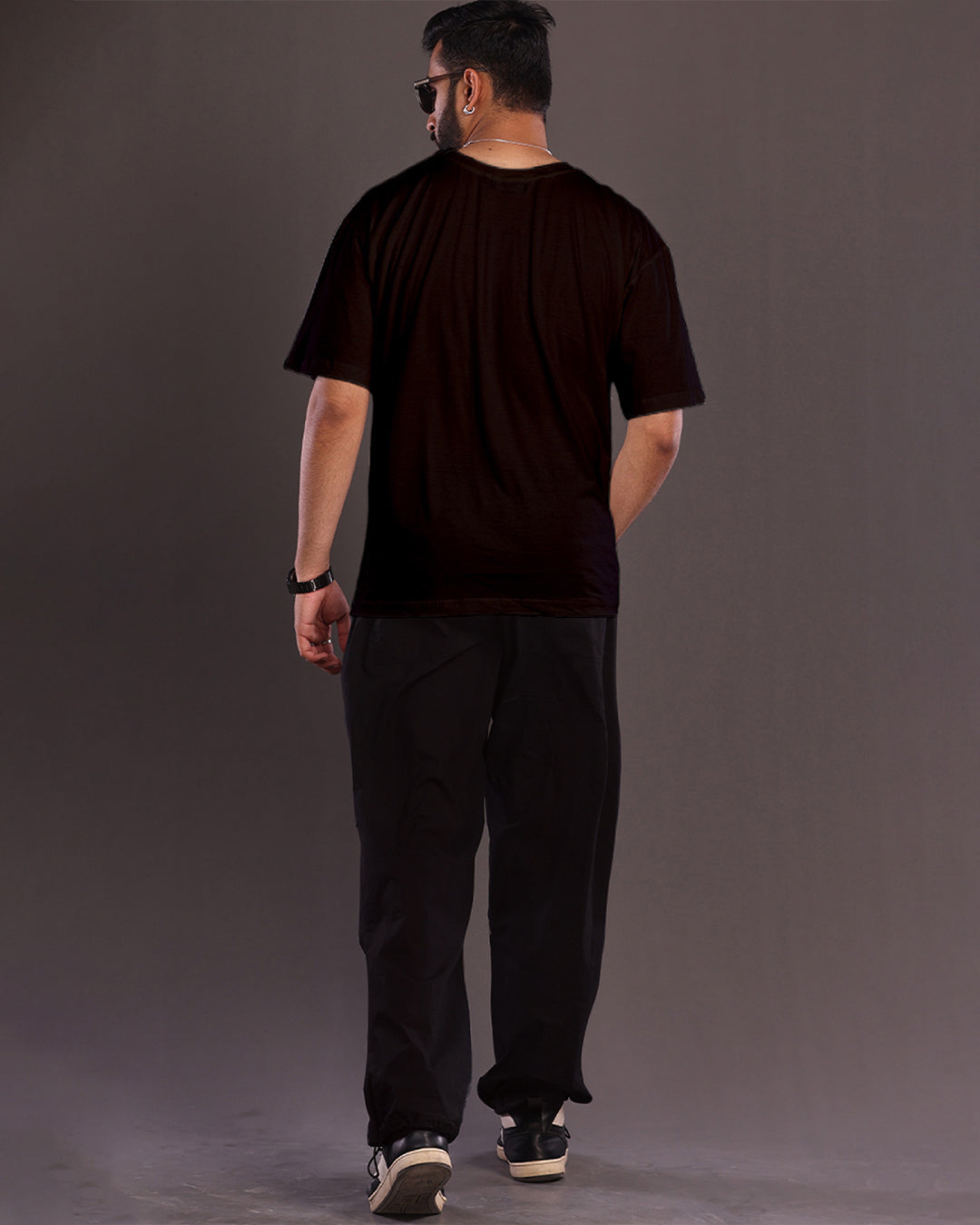 Men's Diljeet Oversized Co-Ord Set - Black and Black