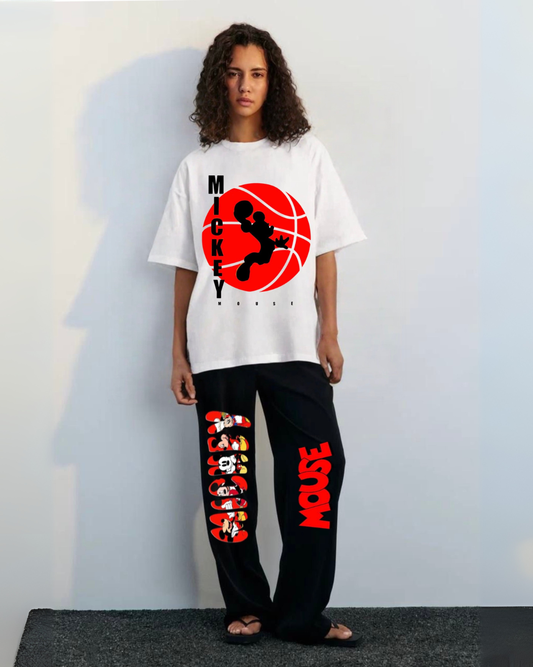 WOMEN'S BLOODY MICKEY CORDSET (WHITE AND BLACK)