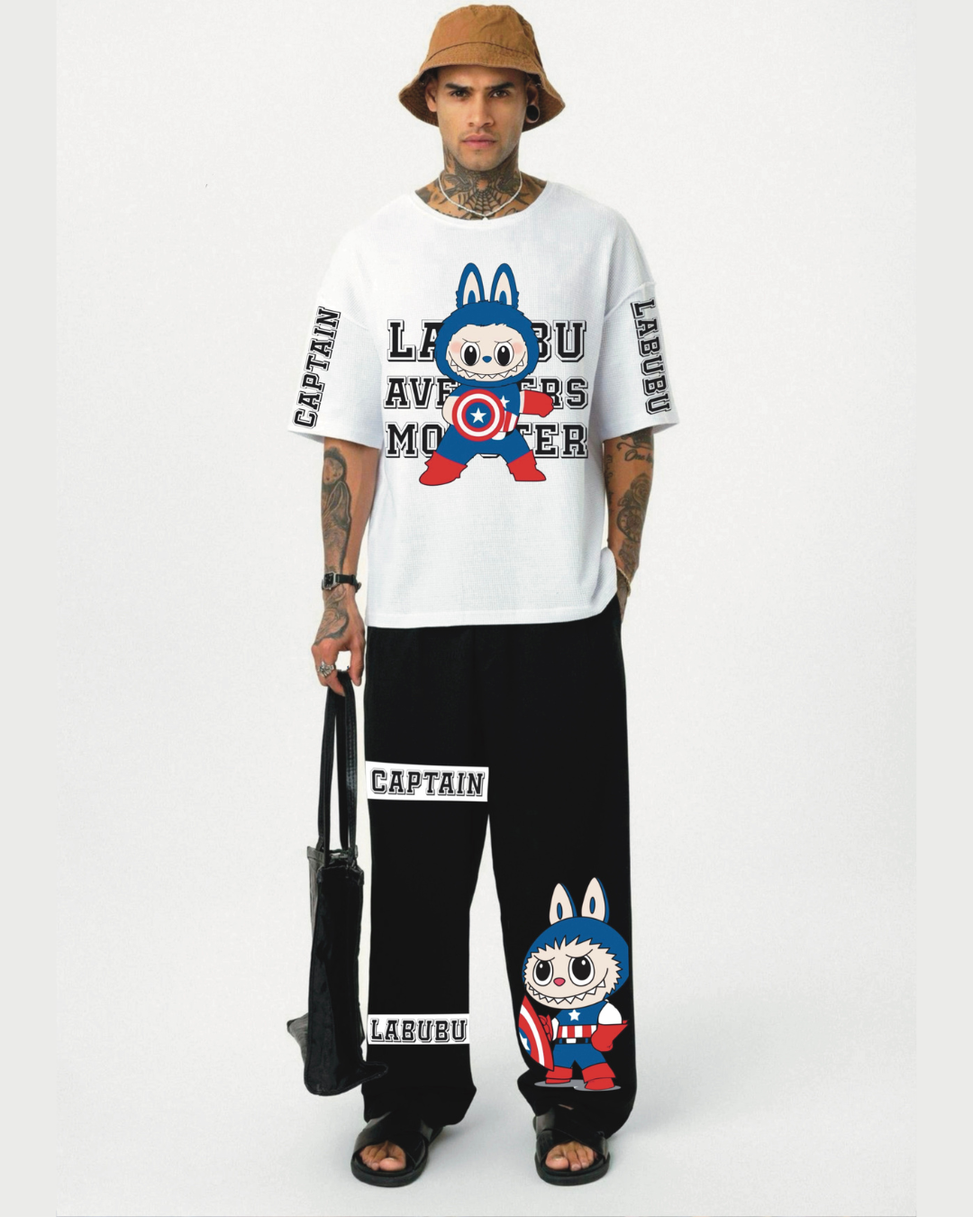 CAPTAIN LABUBU CORDSET (WHITE AND BLACK)