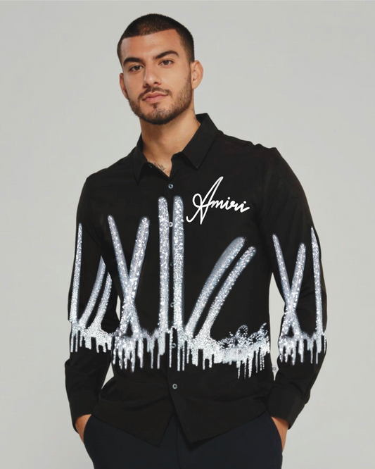 DISCO AMIRI FULL SLEEVE BLACK SHIRT(*)