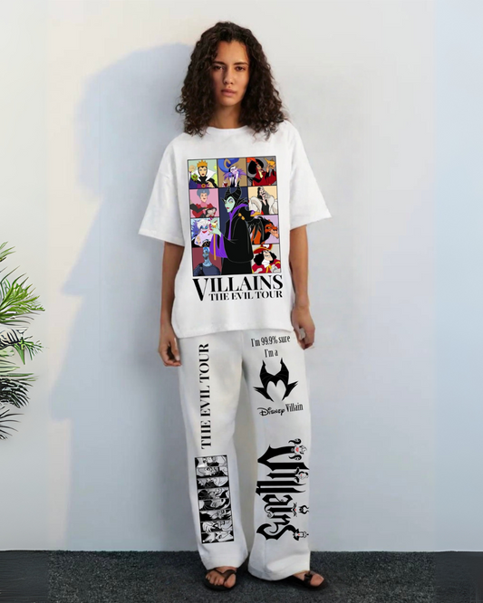 WOMEN'S EVIL ICONS CORDSET WHITE AND WHITE