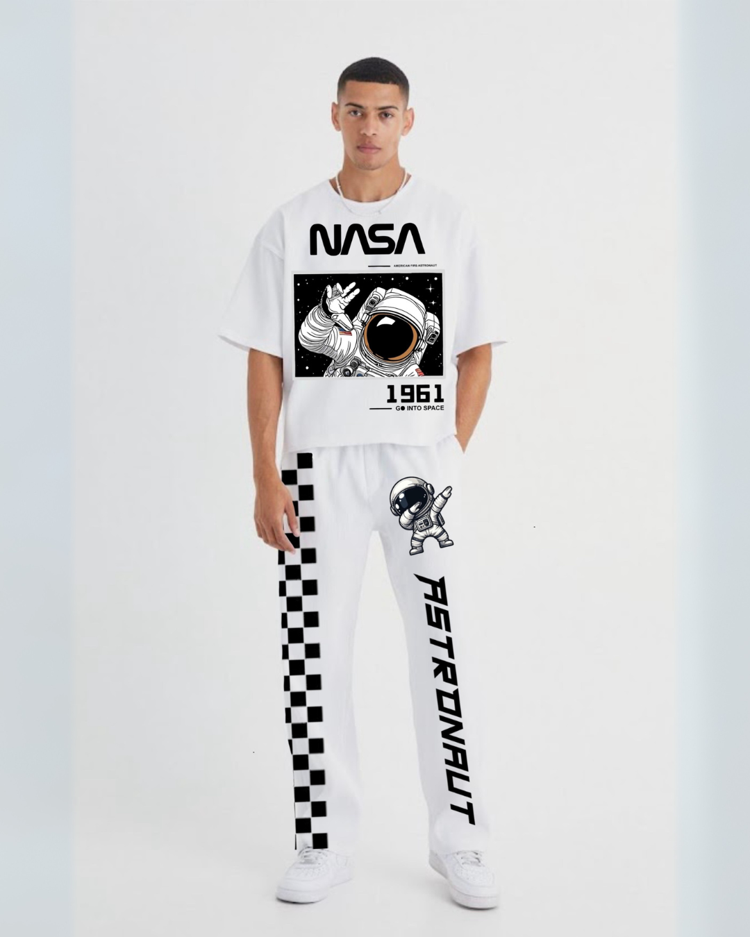 MEN'S GALAXY GEAR CORDSET (WHITE AND WHITE)