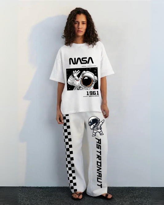 WOMEN'S GALAXY GEAR  CORDSET WHITE AND WHITE