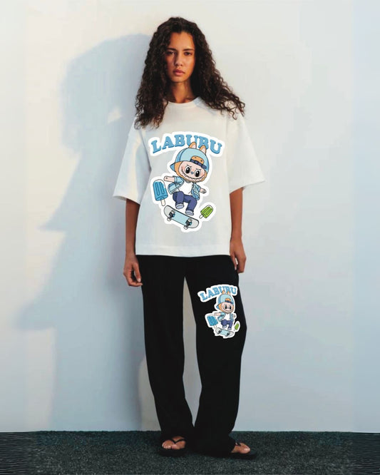 ICECREAM LABUBU CORDSET (WHITE AND BLACK)