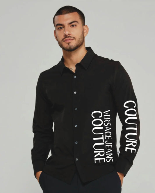 MONO TYPE FULL SLEEVE BLACK SHIRT(*)