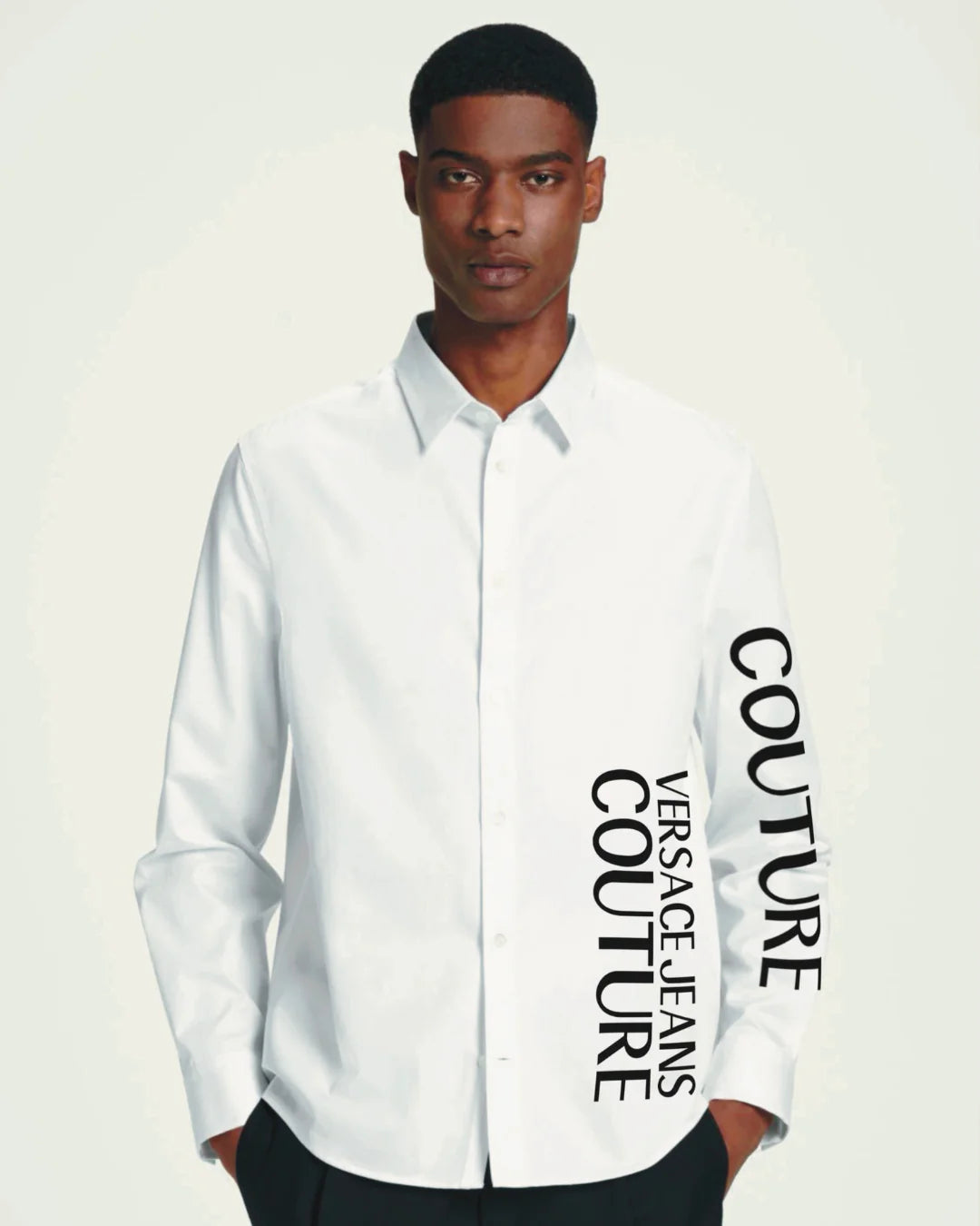 MONO TYPE FULL SLEEVE WHITE SHIRT(*)