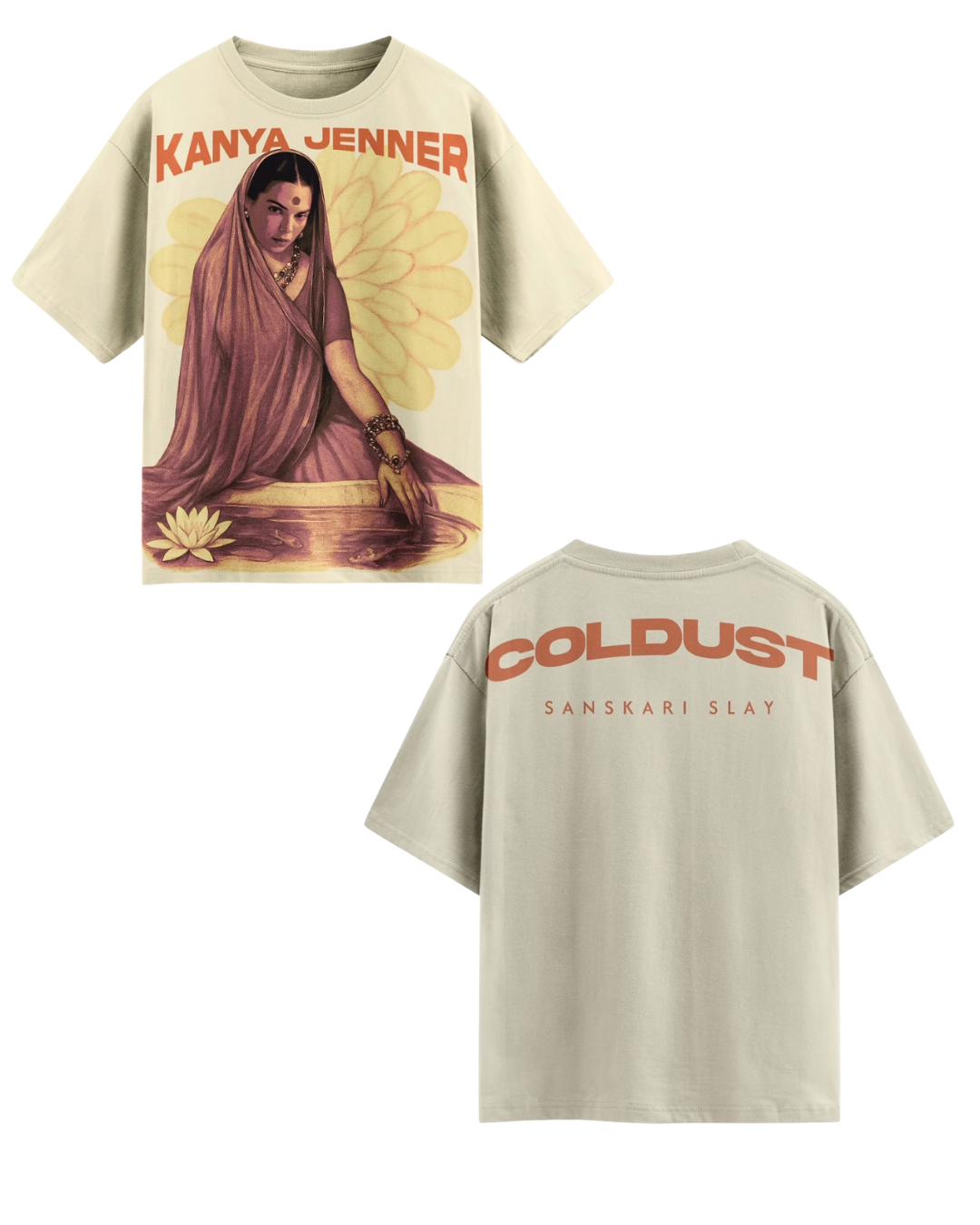 KANYA JENNER UNISEX EXCLUSIVE OVERSIZED TEE - WHITE