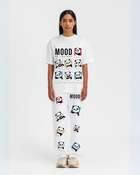 WOMEN'S MOOD OF THE DAY CORDSET WHITE AND WHITE