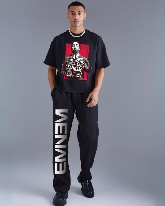 MEN'S MUSIC MURDERED CORDSET (BLACK AND BLACK)