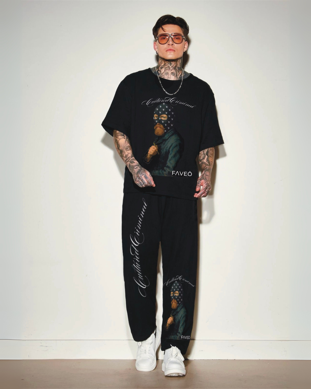 MEN'S CULTURE CRIMINAL CORDSET (BLACK AND BLACK)