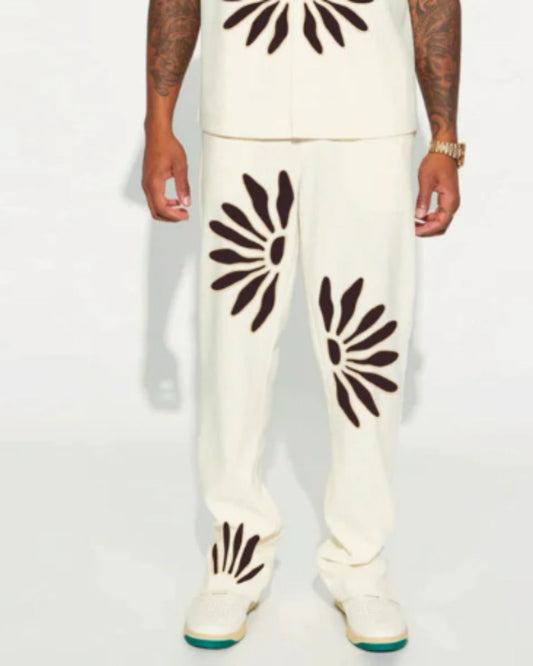 APLIC FLOWER WHITE PANT (*)