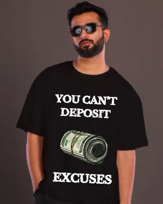 EXCUSES TSHIRT BLACK (*)
