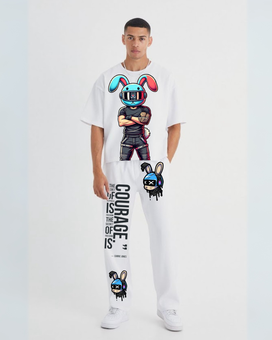 MEN'S SECRET FREEDOM CORDSET (WHITE AND WHITE)