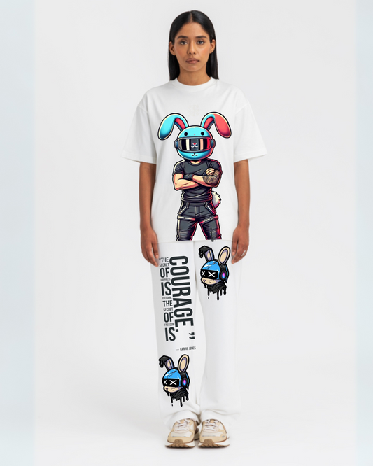 WOMEN'S SECRET FREEDOM CORDSET WHITE AND WHITE