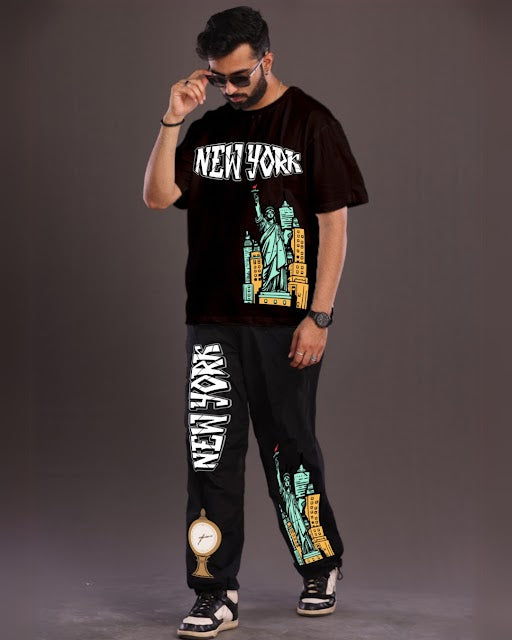 Black Men's New York Co-ord Set - Men's Choice