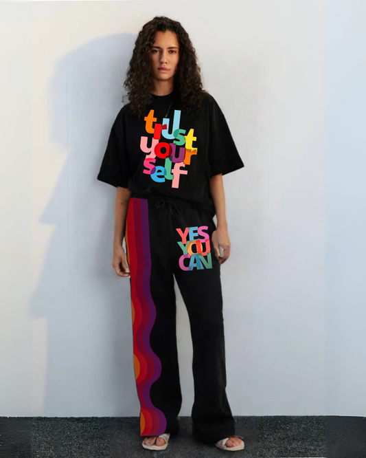 WOMEN'S VIBE HIGH CORDSET BLACK AND BLACK