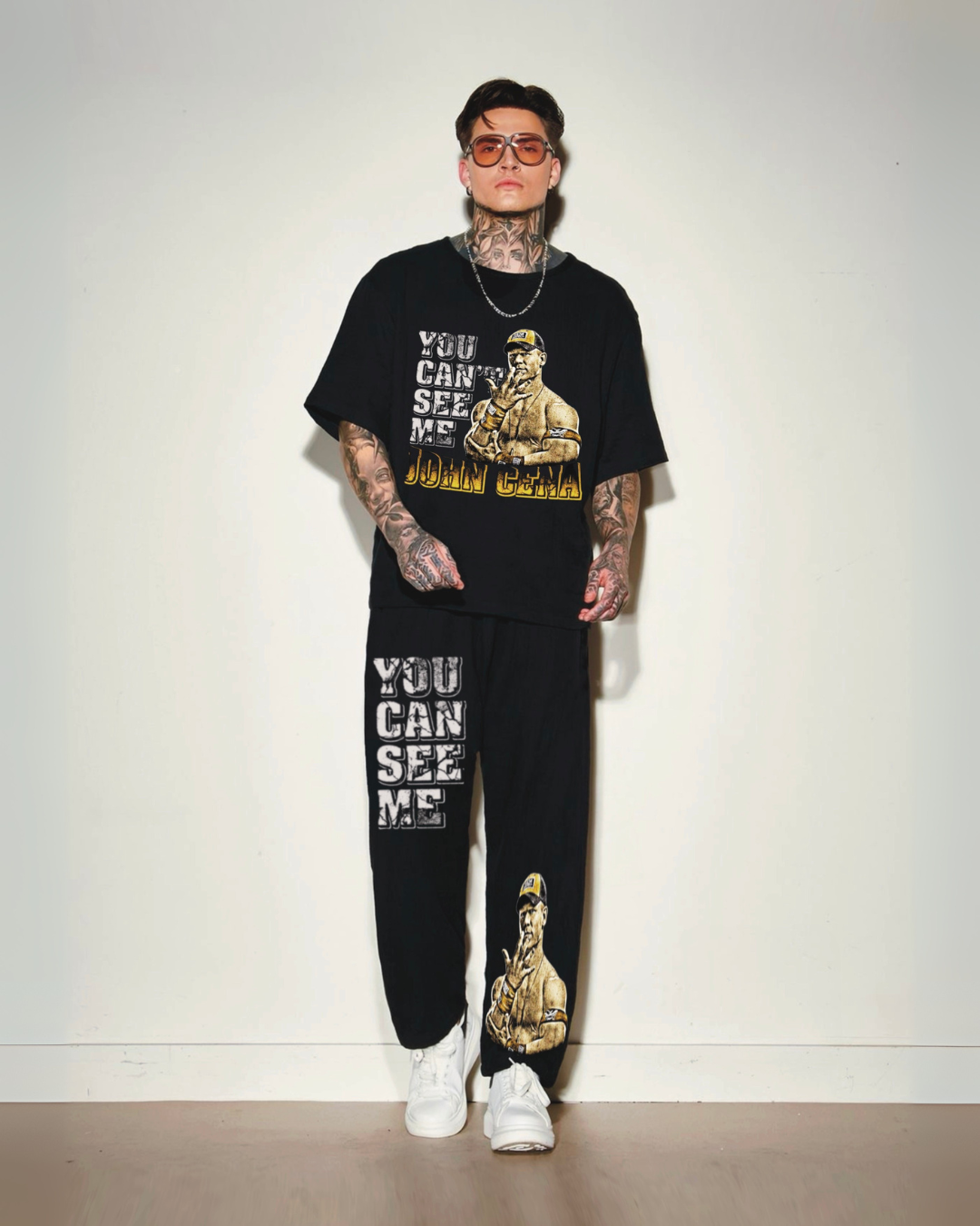 MEN'S YOU CAN SEE ME CORDSET (BLACK AND BLACK)