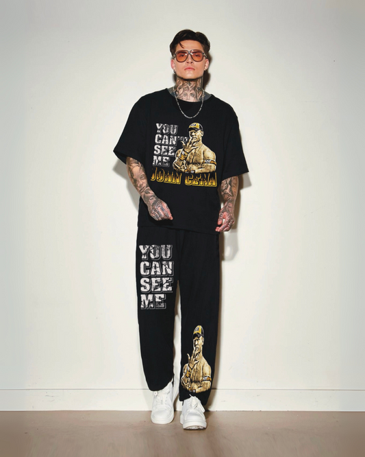 MEN'S YOU CAN SEE ME CORDSET (BLACK AND BLACK)